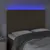 Produktbild 3 för Sänggavel LED brun 144x5x118/128 cm konstläder