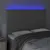 Produktbild 3 för Sänggavel LED grå 144x5x118/128 cm konstläder