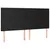 Produktbild 4 för Sänggavel LED svart 160x5x118/128 cm konstläder