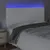 Produktbild 3 för Sänggavel LED vit 160x5x118/128 cm sammet