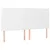 Produktbild 4 för Sänggavel LED vit 160x5x118/128 cm sammet
