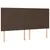 Produktbild 4 för Sänggavel LED brun 160x5x118/128 cm konstläder