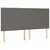 Produktbild 4 för Huvudgavel LED grå 160x5x118/128 cm konstläder