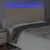 Produktbild 3 för Sänggavel LED cappuccino 160x5x118/128 cm konstläder