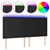 Produktbild 2 för Sänggavel LED svart 180x5x118/128 cm konstläder