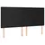 Produktbild 4 för Sänggavel LED svart 180x5x118/128 cm konstläder