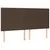 Produktbild 4 för Sänggavel LED brun 200x5x118/128 cm konstläder