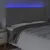 Produktbild 3 för Sänggavel LED grå 200x5x118/128 cm konstläder