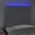 Produktbild 3 för Sänggavel LED ljusgrå 80x5x118/128 cm tyg