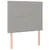 Produktbild 4 för Sänggavel LED ljusgrå 80x5x118/128 cm tyg