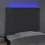 Produktbild 3 för Sänggavel LED mörkgrå 80x5x118/128 cm tyg