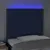 Produktbild 3 för Sänggavel LED blå 90x5x118/128 cm tyg