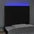 Produktbild 3 för Sänggavel LED svart 100x5x118/128 cm tyg