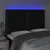 Produktbild 3 för Sänggavel LED svart 144x5x118/128 cm tyg