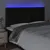 Produktbild 3 för Sänggavel LED svart 160x5x118/128 cm tyg