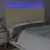 Produktbild 3 för Sänggavel LED gräddvit 160x5x118/128 cm tyg