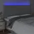 Produktbild 3 för Sänggavel LED ljusgrå 180x5x118/128 cm tyg