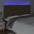 Produktbild 3 för Sänggavel LED mörkbrun 180x5x118/128 cm tyg