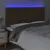 Produktbild 3 för Sänggavel LED mörkbrun 200x5x118/128 cm tyg