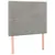 Produktbild 4 för Sänggavel LED ljusgrå 80x5x118/128 cm sammet