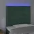 Produktbild 3 för Sänggavel LED mörkgrön 80x5x118/128 cm sammet