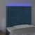 Produktbild 3 för Sänggavel LED mörkblå 80x5x118/128 cm sammet 
