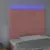 Produktbild 3 för Sänggavel LED rosa 80x5x118/128 cm sammet