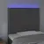 Produktbild 3 för Sänggavel LED mörkgrå 90x5x118/128 cm sammet