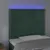 Produktbild 3 för Sänggavel LED mörkgrön 90x5x118/128 cm sammet