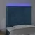 Produktbild 3 för Sänggavel LED mörkblå 90x5x118/128 cm sammet