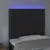 Produktbild 3 för Sänggavel LED svart 100x5x118/128 cm sammet