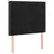 Produktbild 4 för Sänggavel LED svart 100x5x118/128 cm sammet
