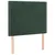Produktbild 4 för Sänggavel LED mörkgrön 100x5x118/128 cm sammet