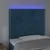 Produktbild 3 för Sänggavel LED mörkblå 100x5x118/128 cm sammet