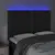 Produktbild 3 för Sänggavel LED svart 144x5x118/128 cm sammet