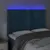 Produktbild 3 för Sänggavel LED mörkblå 144x5x118/128 cm sammet