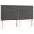 Produktbild 4 för Sänggavel LED mörkgrå 160x5x118/128 cm sammet