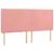 Produktbild 4 för Sänggavel LED rosa 160x5x118/128 cm sammet