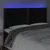 Produktbild 3 för Sänggavel LED svart 180x5x118/128 cm sammet