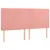 Produktbild 4 för Sänggavel LED rosa 180x5x118/128 cm sammet