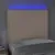 Produktbild 3 för Sänggavel LED cappuccino 80x5x118/128 cm konstläder