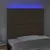 Produktbild 3 för Sänggavel LED brun 90x5x118/128 cm konstläder
