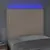 Produktbild 3 för Sänggavel LED cappuccino 90x5x118/128 cm konstläder