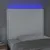 Produktbild 3 för Sänggavel LED hvid 100x5x118/128 cm konstläder