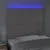 Produktbild 3 för Sänggavel LED grå 100x5x118/128 cm konstläder