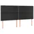Produktbild 4 för Sänggavel LED svart 160x5x118/128 cm konstläder