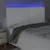 Produktbild 3 för Sänggavel LED vit 160x5x118/128 cm sammet