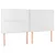 Produktbild 4 för Sänggavel LED vit 160x5x118/128 cm sammet