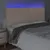 Produktbild 3 för Sänggavel LED cappuccino 160x5x118/128 cm konstläder