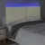 Produktbild 3 för Sänggavel LED gräddvit 180x5x118/128 cm konstläder
